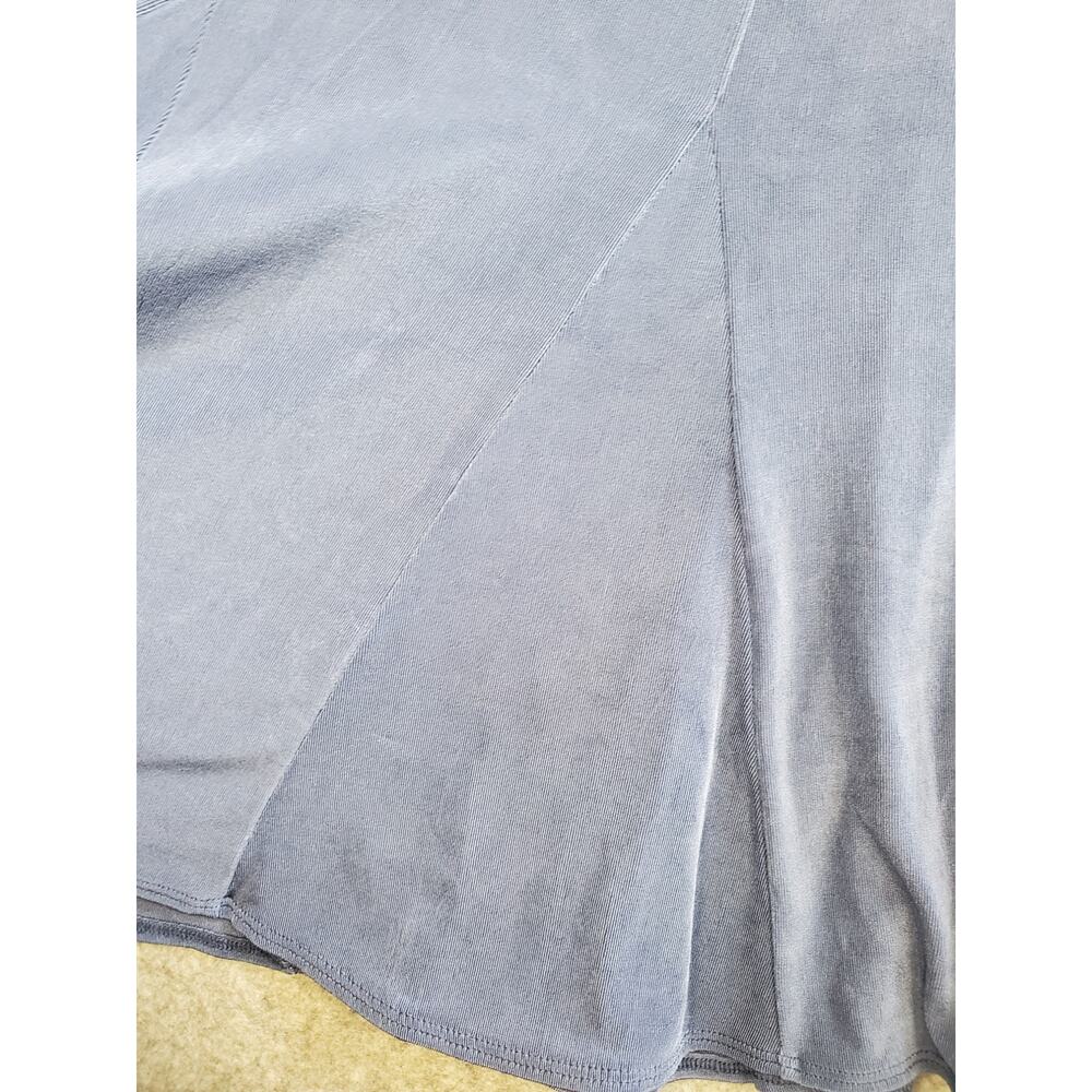 Chico's Women's Size 2-Large Blue Travelers Midi Skirt - Picture 3 of 5